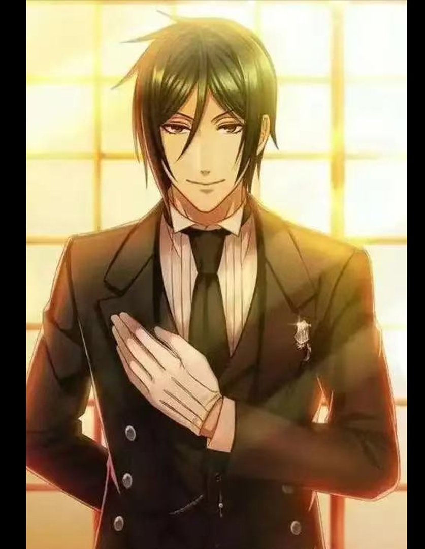 Japan Formal Wear Men - Cosplay costume Sebastian's full set including