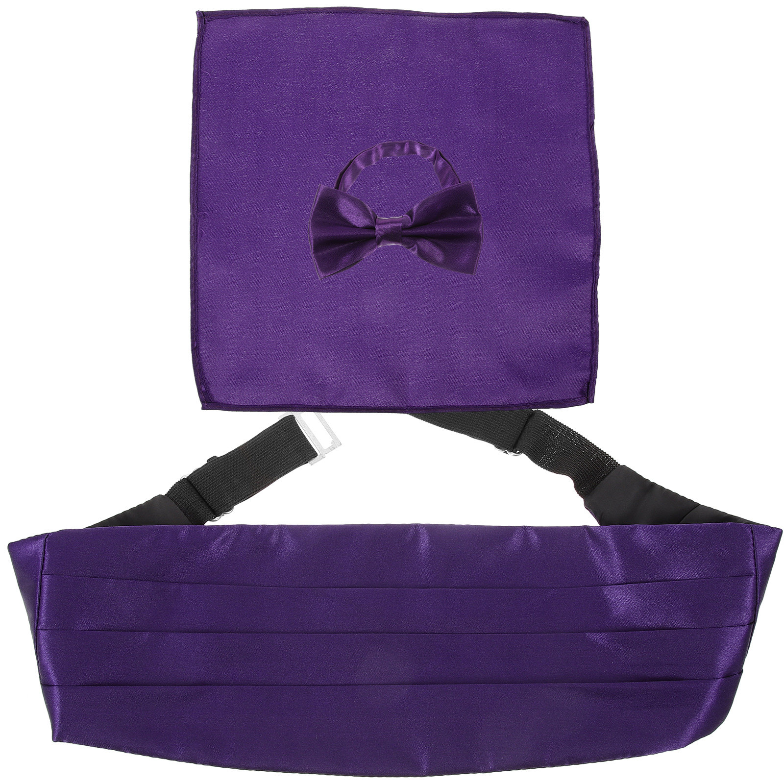 Men'S Formal Wear For Graduation - 1Set Elegant Satin Bow Tie Cummerbund