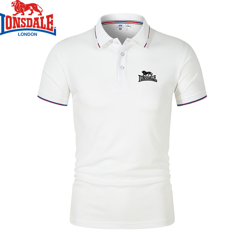 Men Formal Wear In Summer - LONSDALE Men's Breathable Polo Shirt Printed