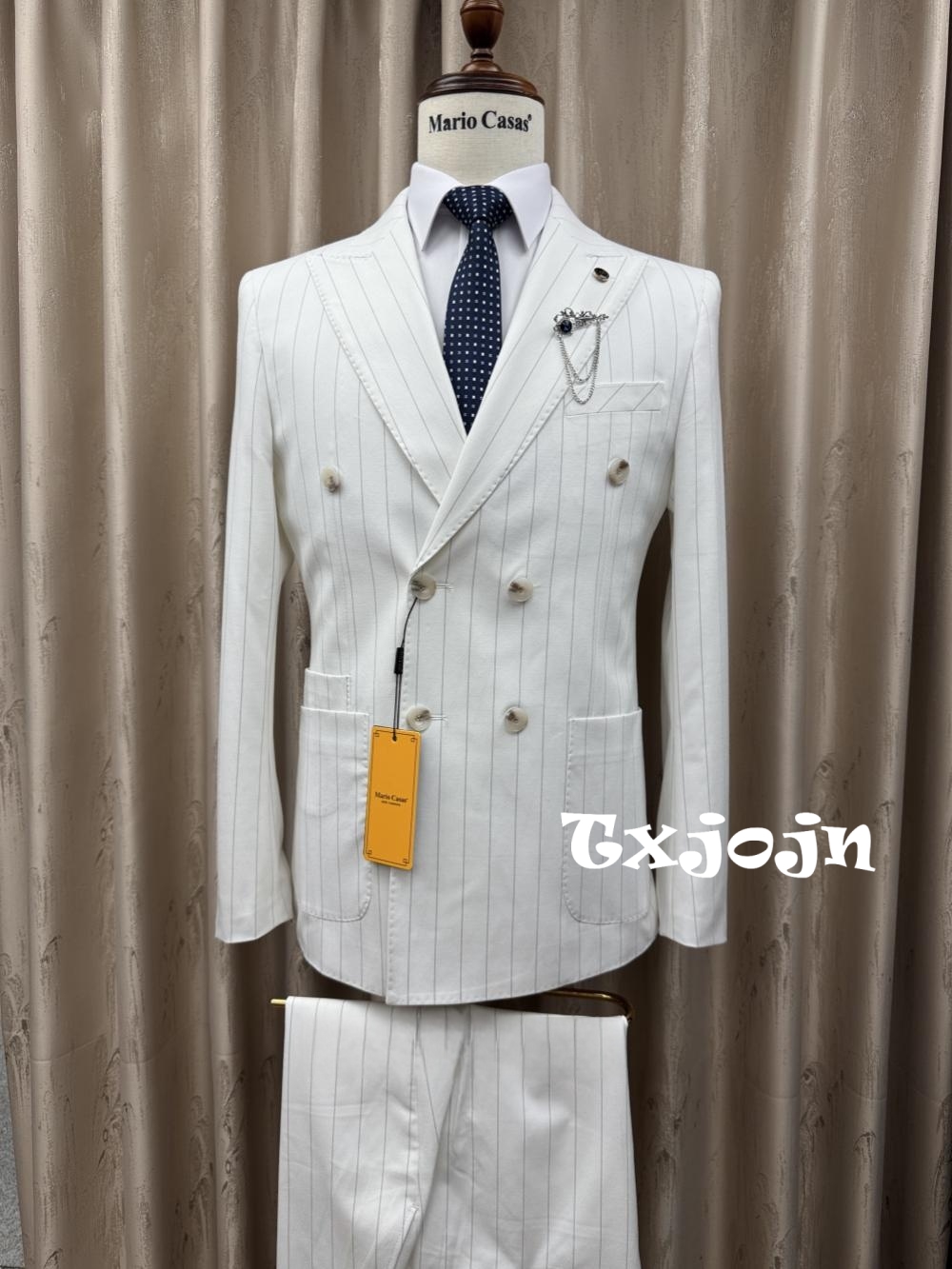 2026 New Striped Suit Set 2 Pi - đánh giá và giá Elegant Formal Men'S Wear