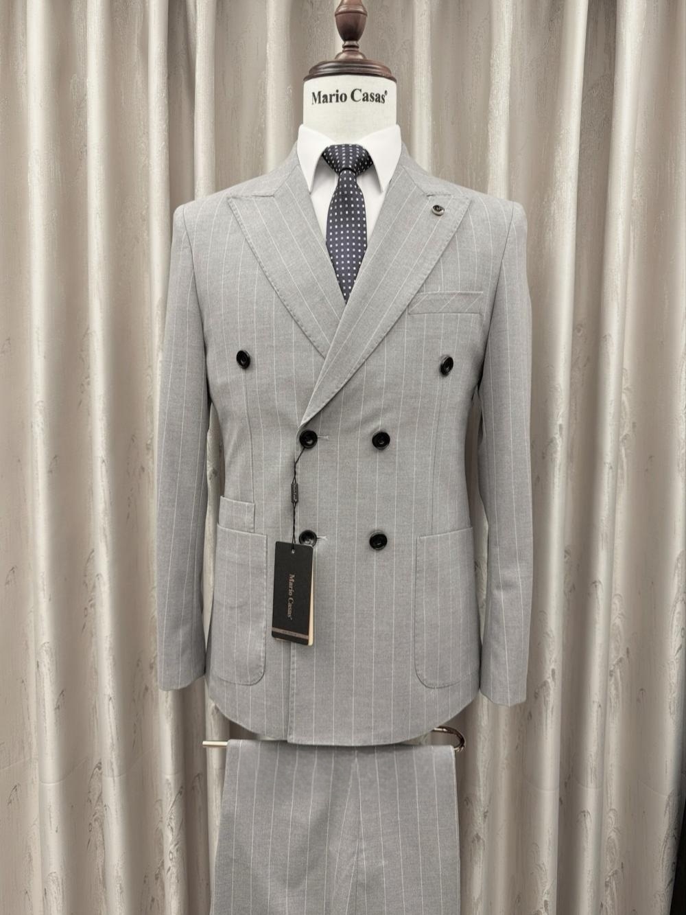 2026 New Striped Suit Set 2 Pi - đánh giá và giá Elegant Formal Men'S Wear