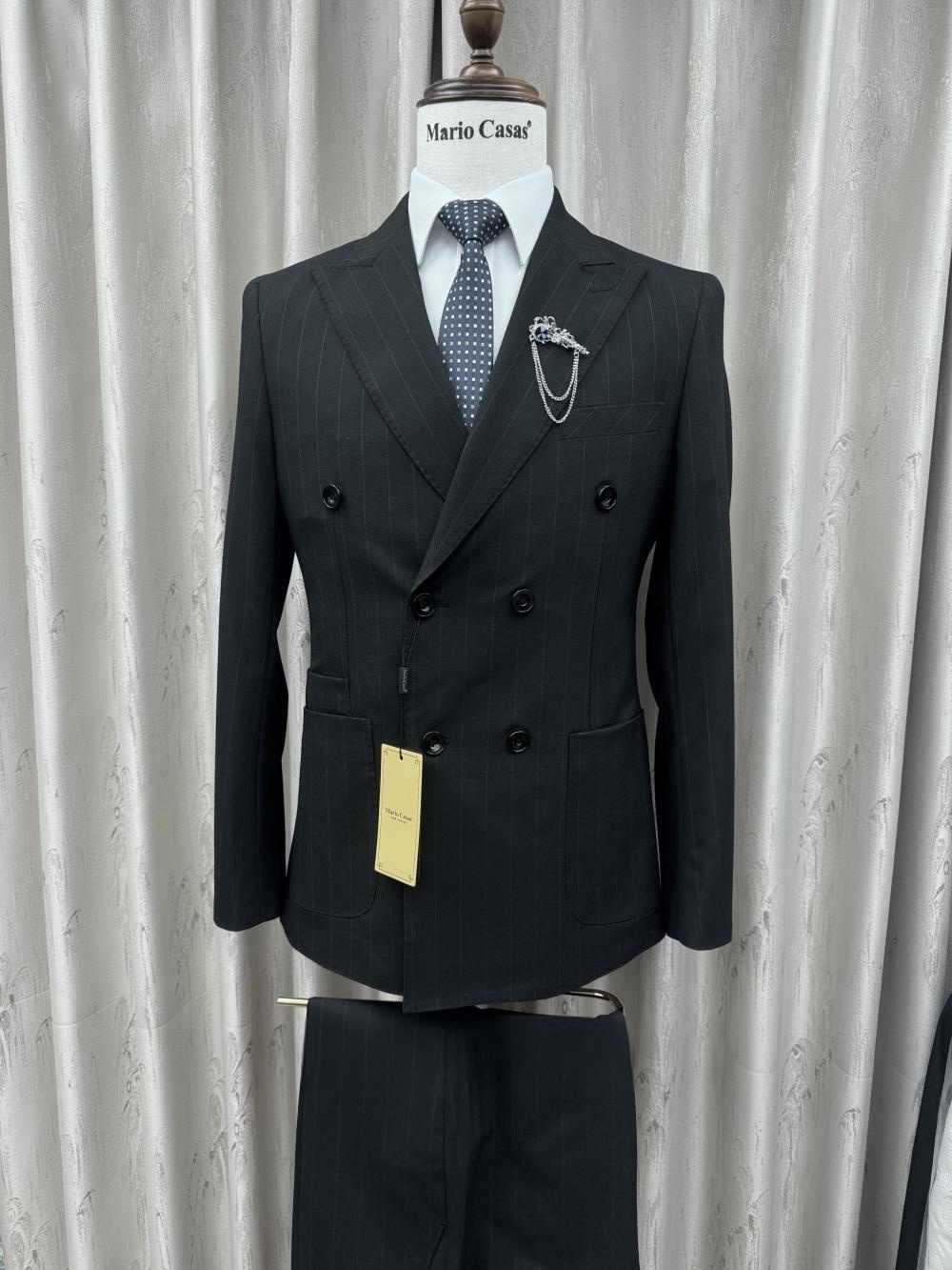 2026 New Striped Suit Set 2 Pi - đánh giá và giá Elegant Formal Men'S Wear