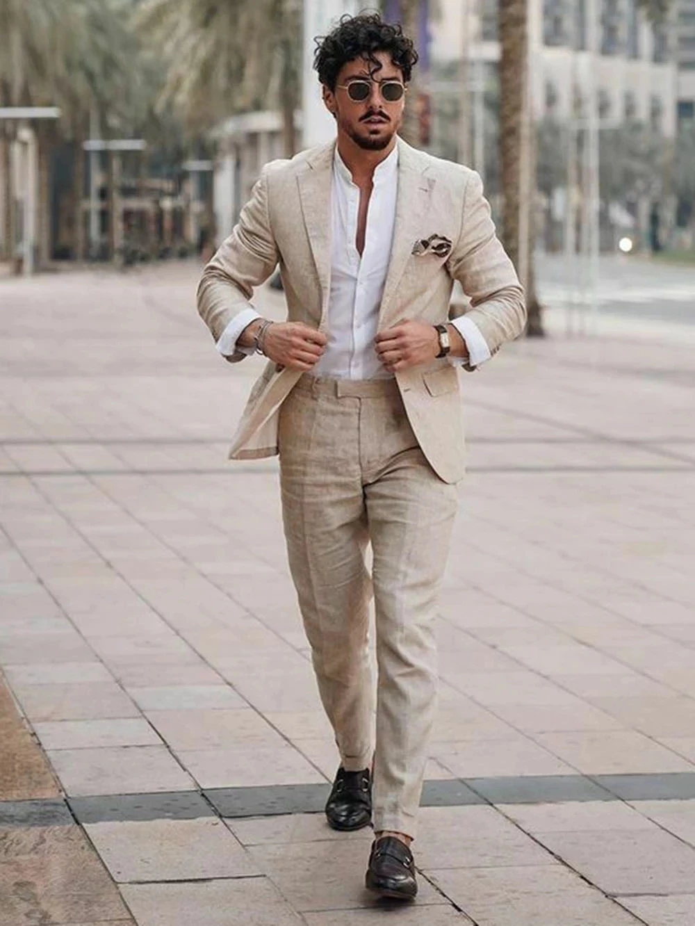Summer Beach Business Linen Me - đánh giá và giá Men Formal Wear In Summer
