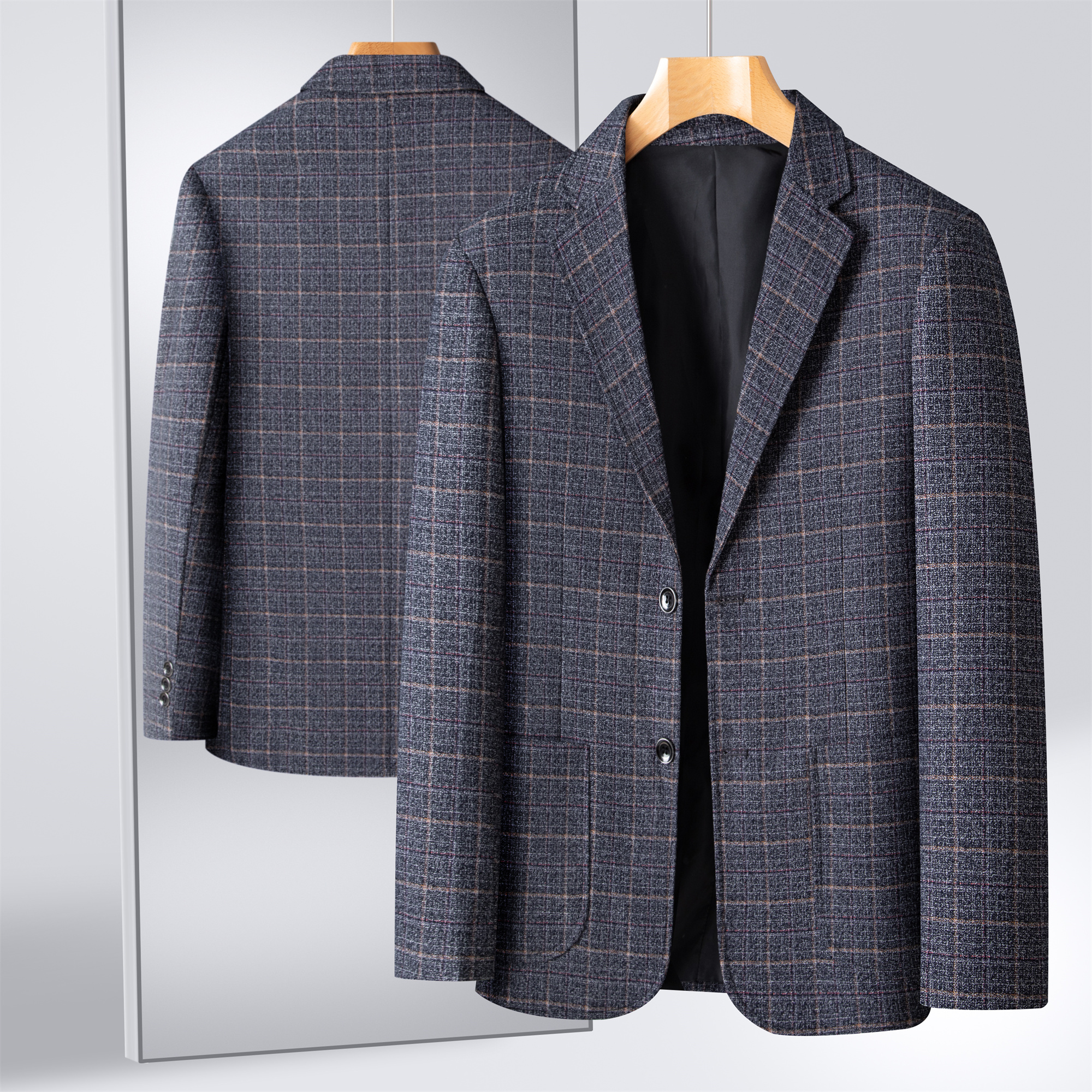 Striped Suit Men's Plaid Suit  - đánh giá và giá Men Formal Wear In Summer