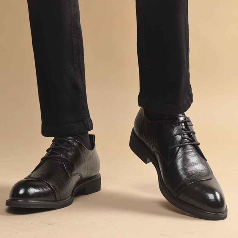 Leather Oxford Shoes With Meta - đánh giá và giá Men'S Formal Party Wear Shoes