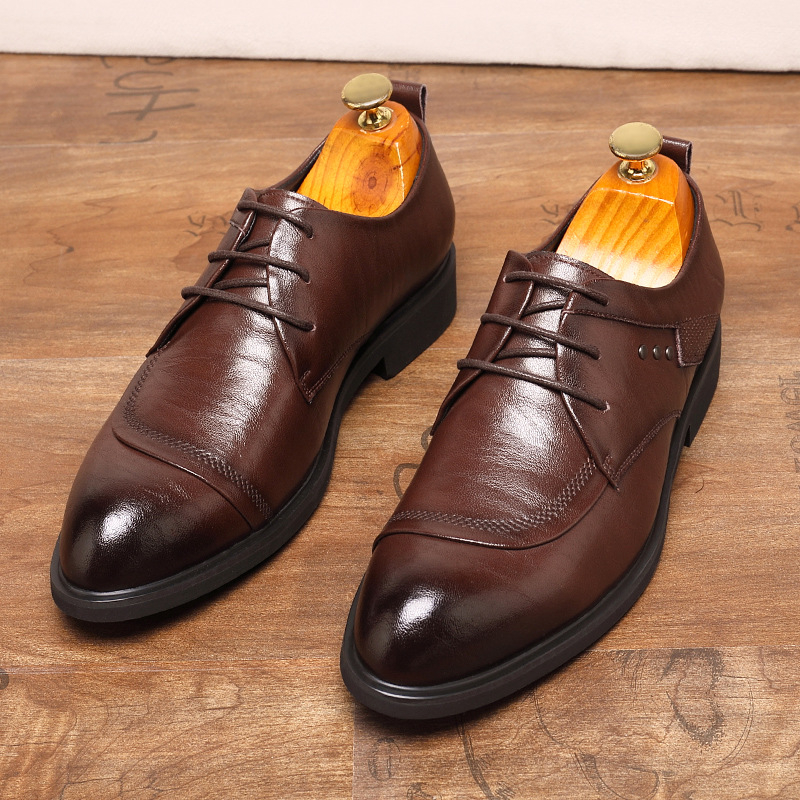 Leather Oxford Shoes With Meta - đánh giá và giá Men'S Formal Party Wear Shoes