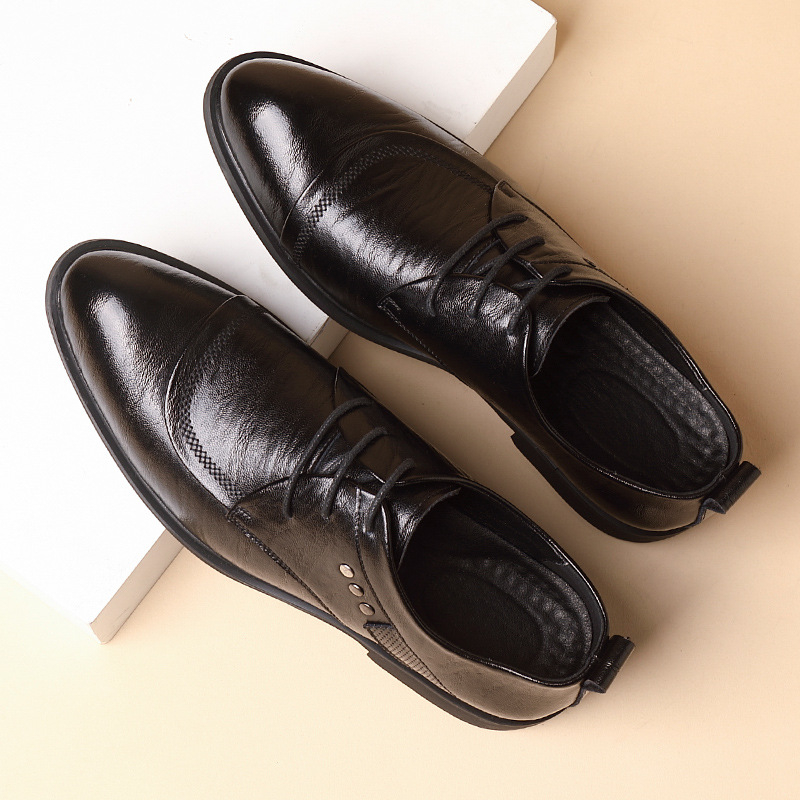 Leather Oxford Shoes With Meta - đánh giá và giá Men'S Formal Party Wear Shoes