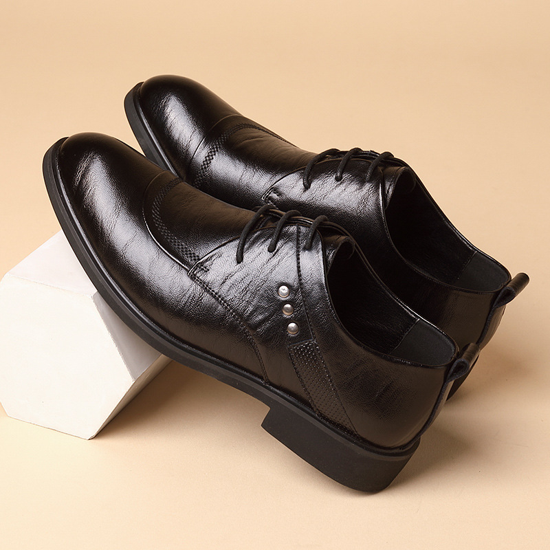 Leather Oxford Shoes With Meta - đánh giá và giá Men'S Formal Party Wear Shoes