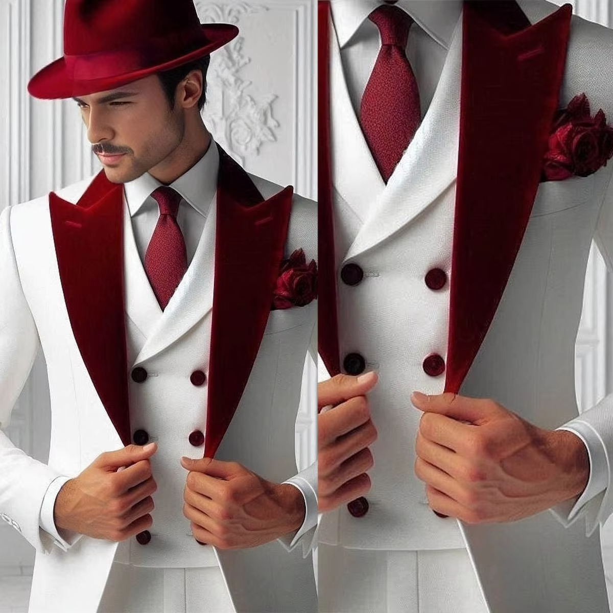 Formal Man Tuxedos Velvet Coll - đánh giá và giá Men'S Formal Wear For Graduation