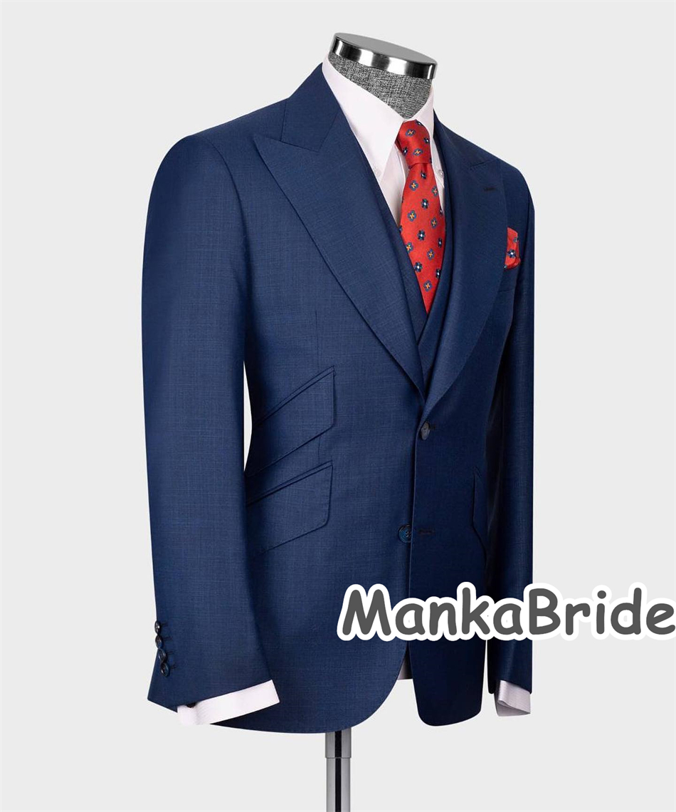 Elegant Navy Blue Classic Wedd - đánh giá và giá Elegant Formal Men'S Wear