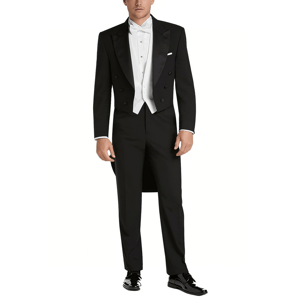 Men's Satin Peak Lapel Suit Se - đánh giá và giá Elegant Formal Men'S Wear