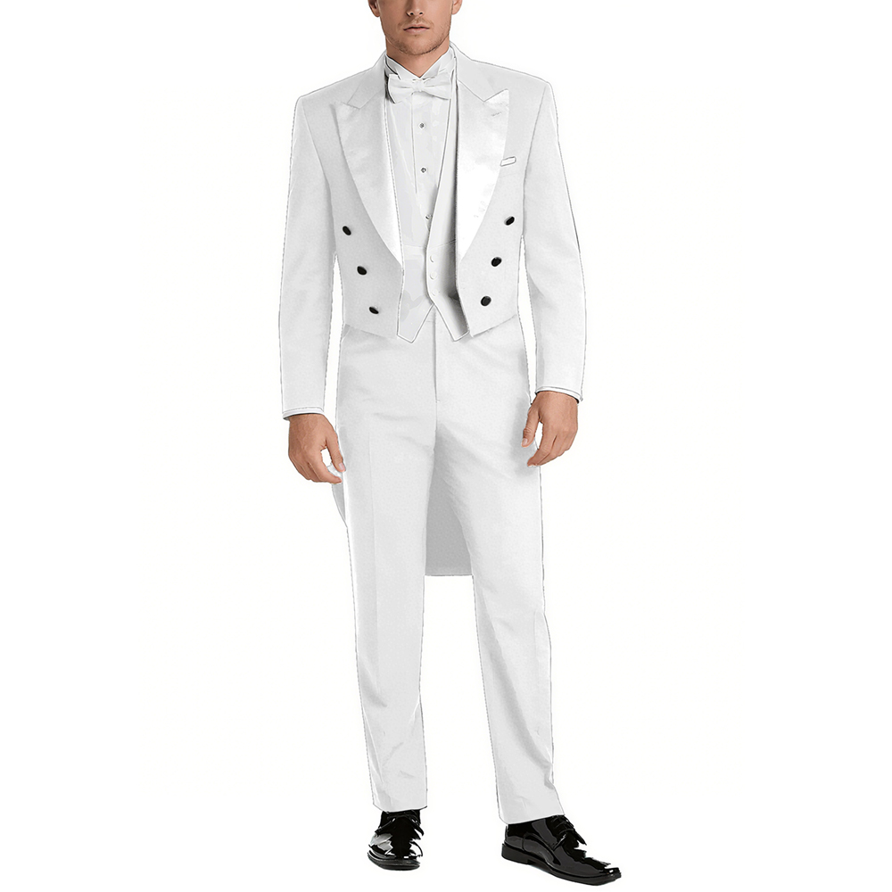 Men's Satin Peak Lapel Suit Se - đánh giá và giá Elegant Formal Men'S Wear