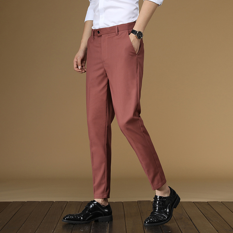 Summer Suit Pants Men Red Blac - đánh giá và giá Men Formal Wear In Summer