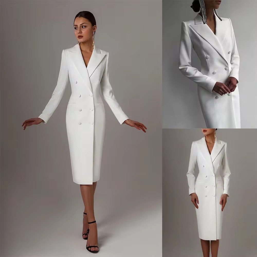Autumn White Double Breasted W - đánh giá và giá Men Formal Wear Wedding Guest
