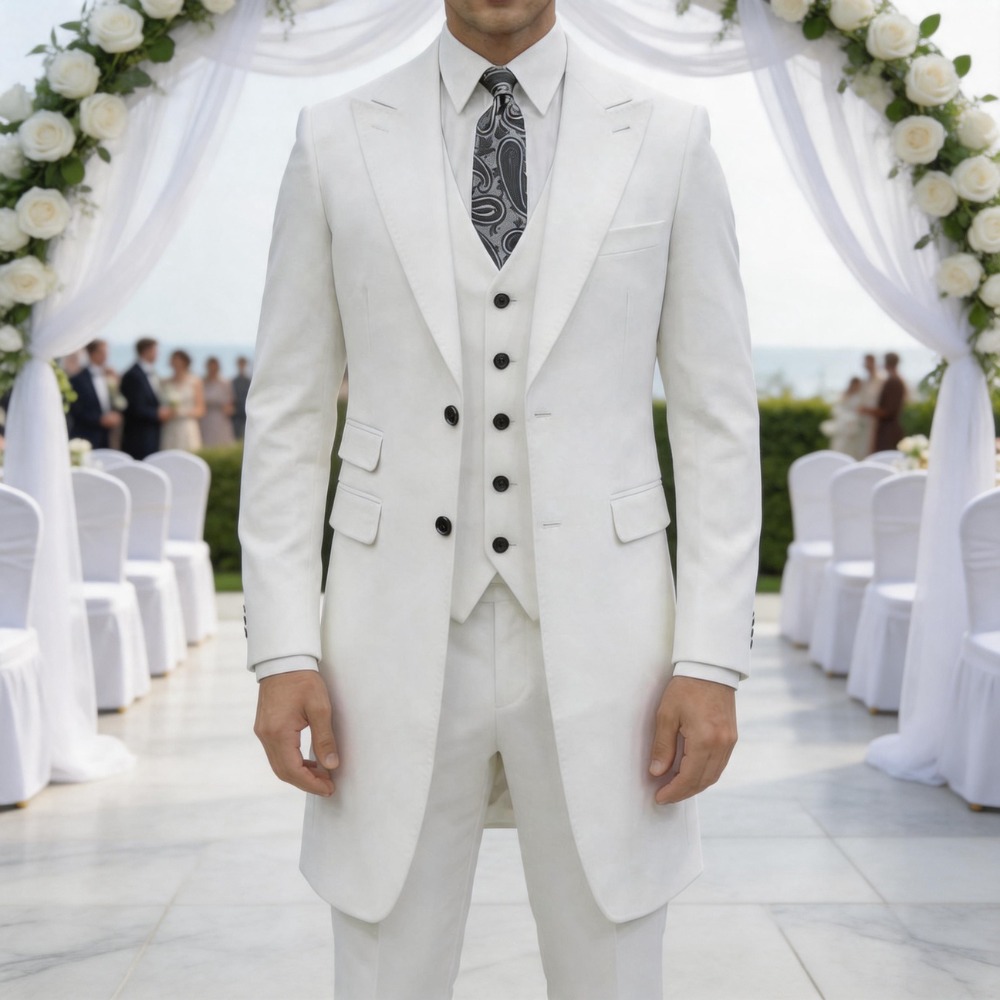 Slim Fit 3 Pieces Formal Men S - đánh giá và giá Men Formal Wear In Summer