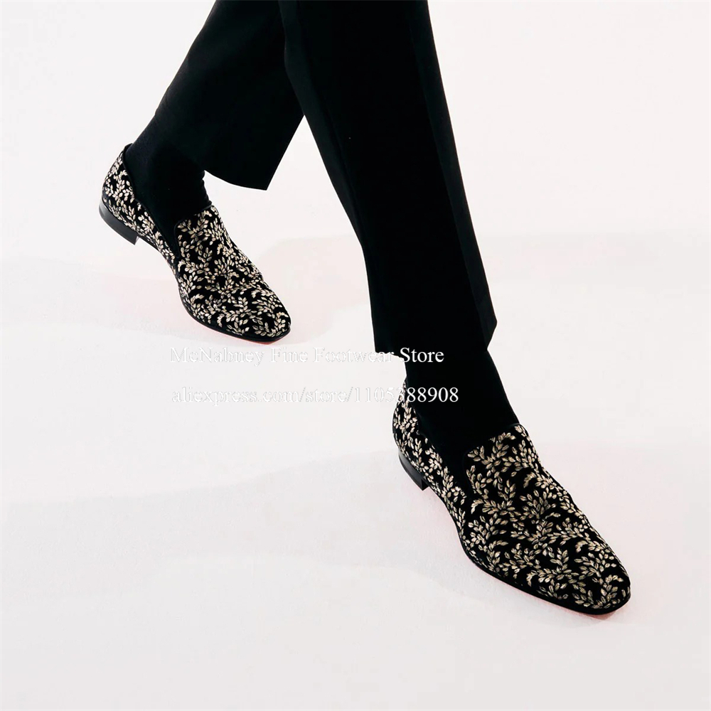 Black Silk Velvet Slip On Loaf - đánh giá và giá Men'S Formal Party Wear Shoes