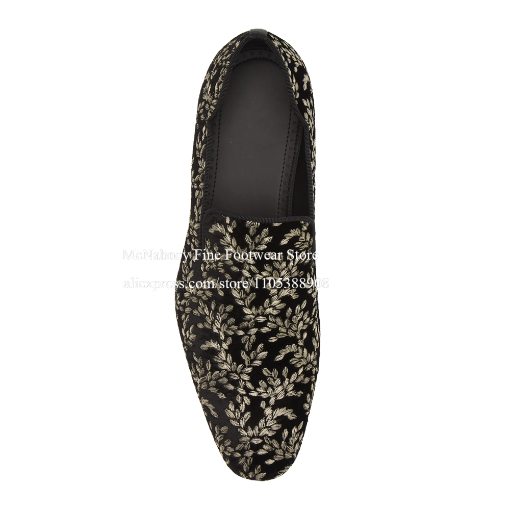 Black Silk Velvet Slip On Loaf - đánh giá và giá Men'S Formal Party Wear Shoes