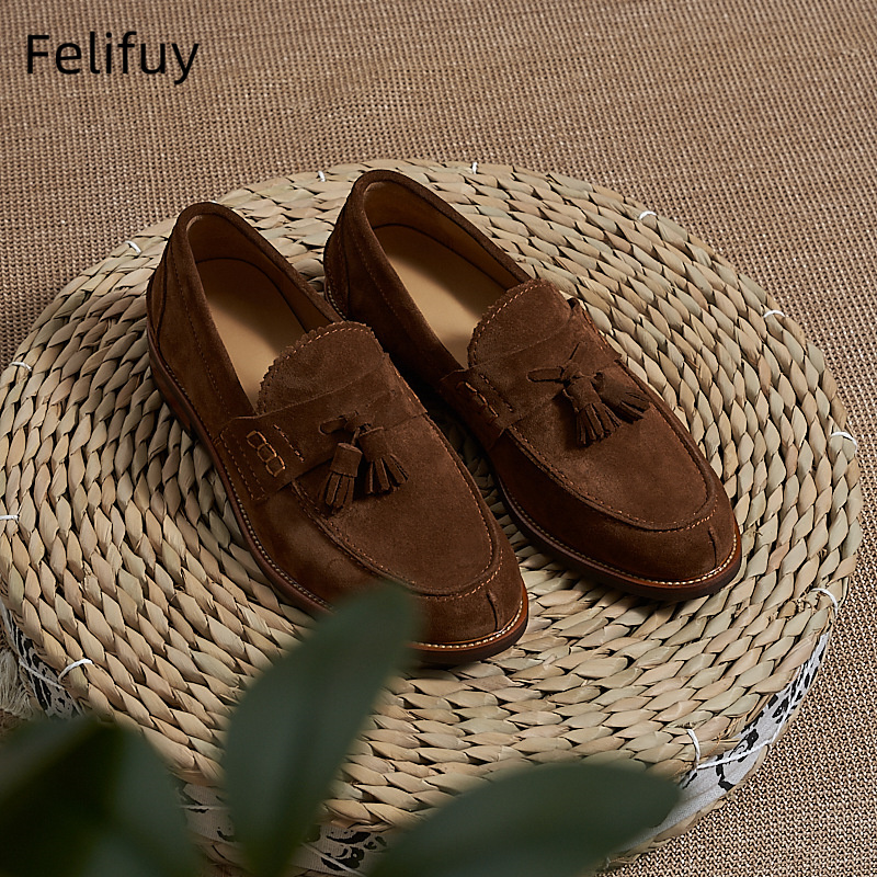 New Brown Men Flat Loafers Cow - đánh giá và giá Men'S Formal Party Wear Shoes