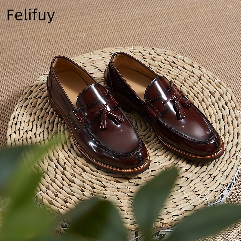 New Brown Men Flat Loafers Cow - đánh giá và giá Men'S Formal Party Wear Shoes