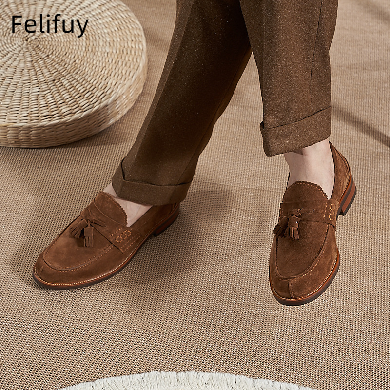 New Brown Men Flat Loafers Cow - đánh giá và giá Men'S Formal Party Wear Shoes