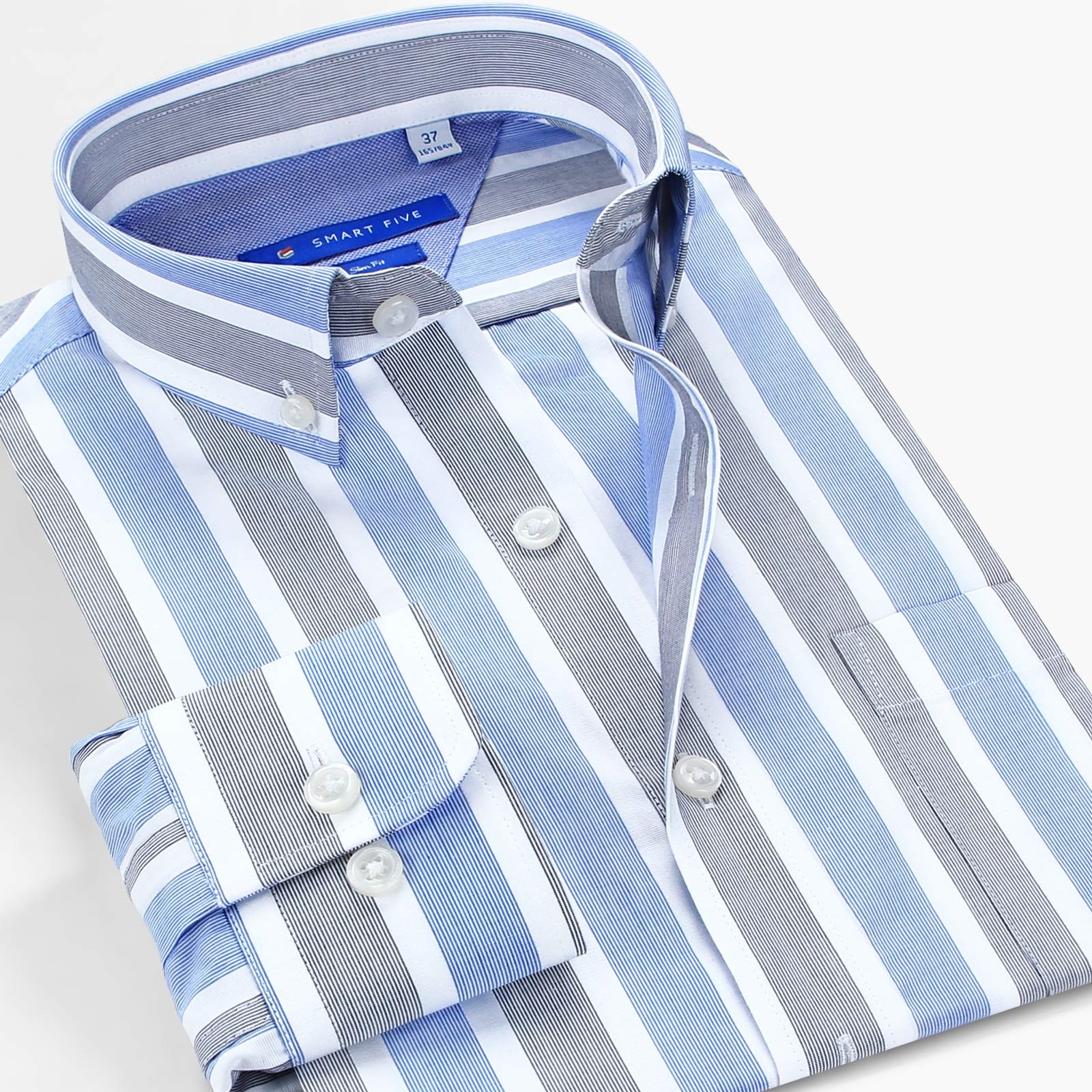 Men's 100% Cotton Striped Shir - đánh giá và giá Men Formal Wear Brands