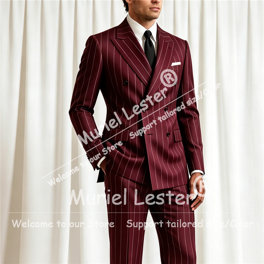 Elegant Stripes Suit Men 2 Pie - đánh giá và giá Elegant Formal Men'S Wear