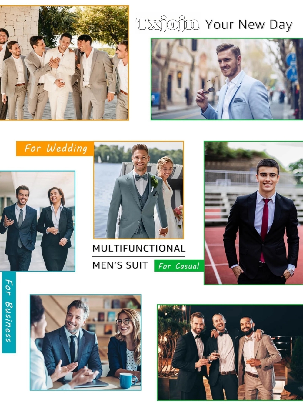 Blue Formal Man Suits 3 Pieces - đánh giá và giá Men Formal Wear Wedding Guest