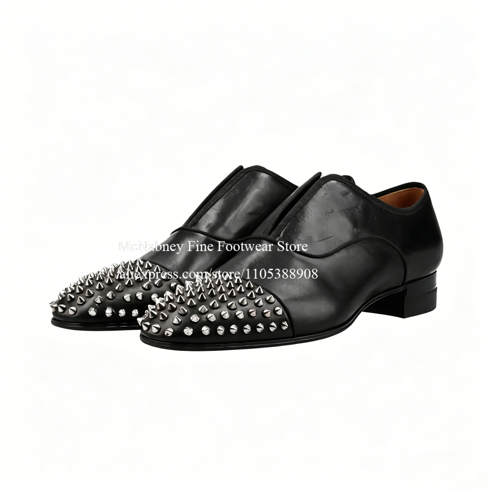Spike Studs Leather Dress Shoe - đánh giá và giá Men'S Formal Party Wear Shoes