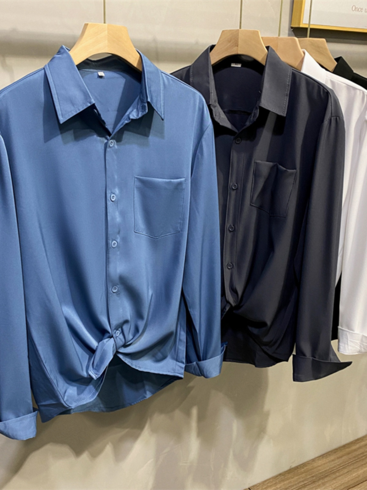 White Long Sleeve Shirt Jacket - đánh giá và giá Men Formal Wear Brands