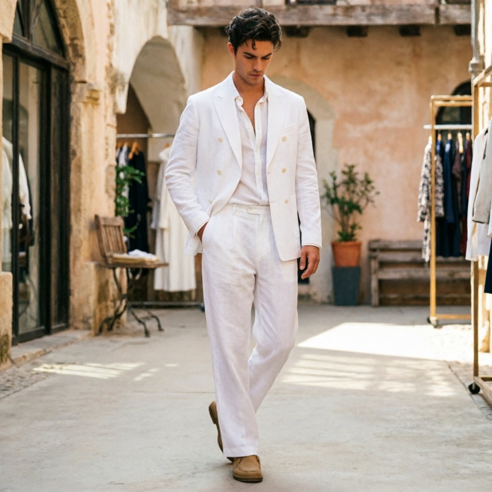 Sage Green Linen Men Suits Rel - đánh giá và giá Men Formal Wear Wedding Guest