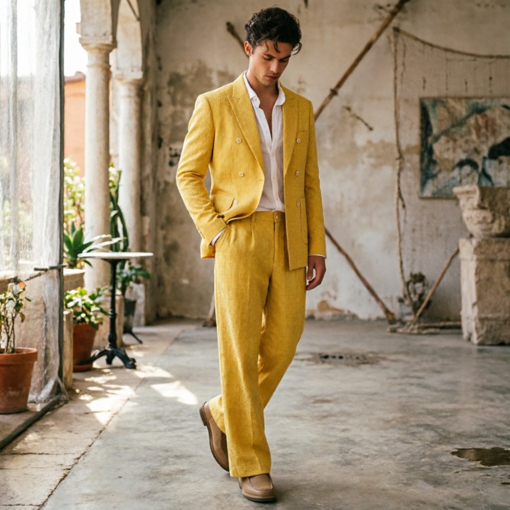 Sage Green Linen Men Suits Rel - đánh giá và giá Men Formal Wear Wedding Guest